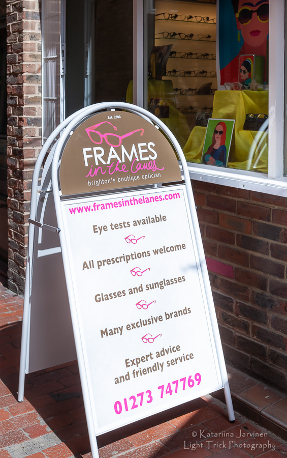 Frames in the lanes A-board